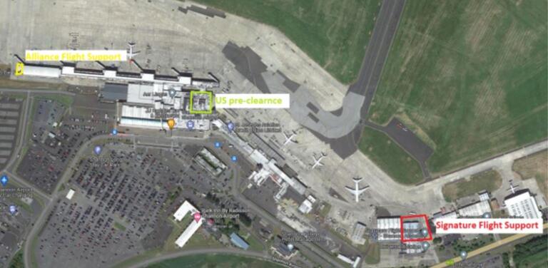map of shannon airport